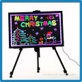 Best selling aluminium alloy frame tempered glass remote control led light up display board 40*60